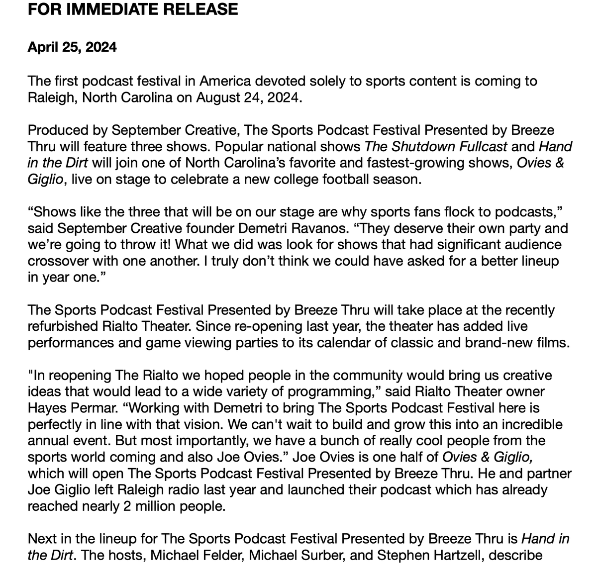 DemetriRavanos's tweet image. For those that missed the announcement today: