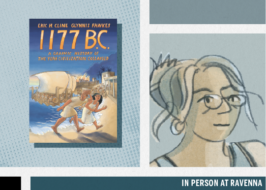 Tomorrow (April 26) at 7 pm PDT: @ThirdPlaceBooks welcomes @glynnisfawkes to their Ravenna store for a presentation of 1177 B.C.: A Graphic History of the Year Civilization Collapsed. This event is free and open to the public. Tickets: hubs.ly/Q02tFKSM0