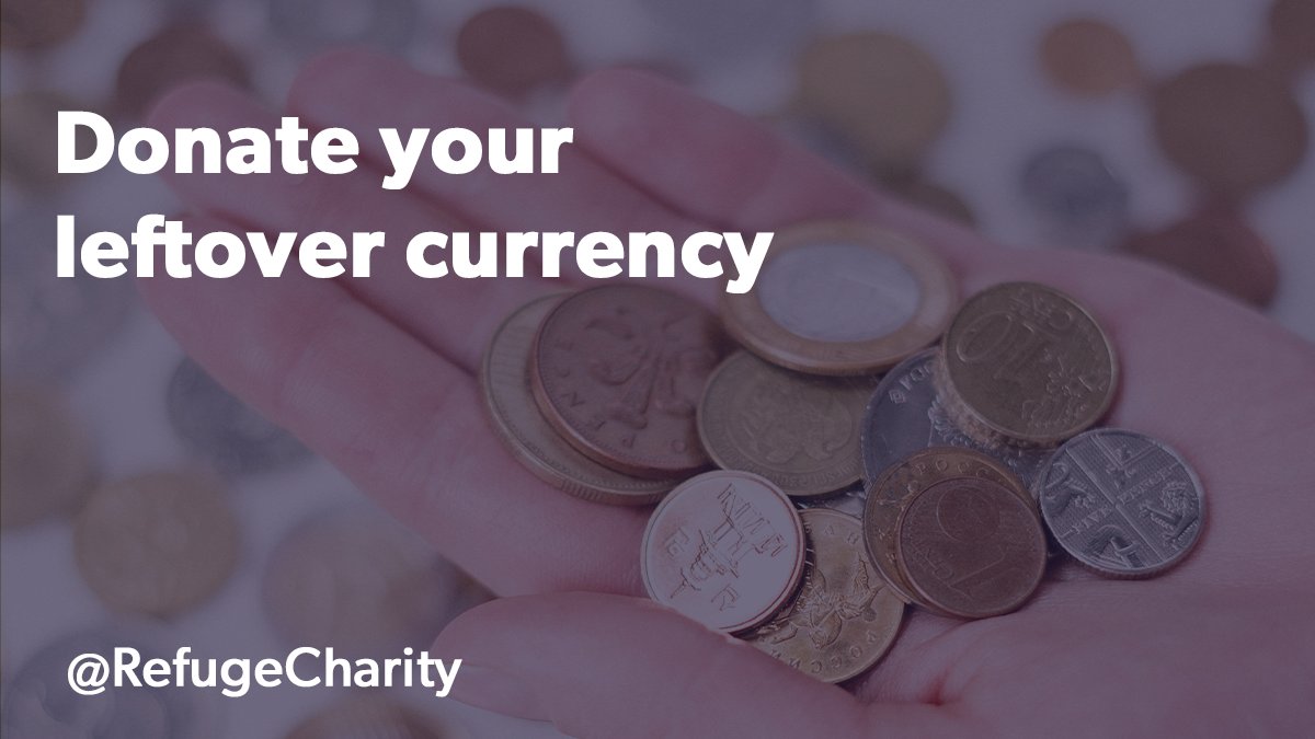 Make a difference with your leftover holiday currency. You can now donate to support women and children experiencing #DomesticAbuse via @LeftovrCurrency. The full exchange value will be donated to Refuge plus and extra 5%! Find out how to donate >> leftovercurrency.com/charity/refuge/