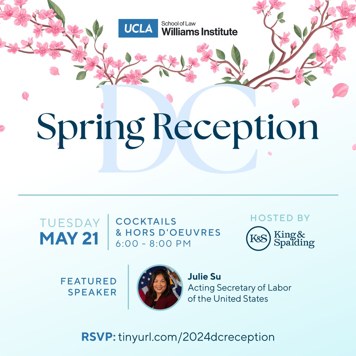 We are so excited to speak with @ActSecJulieSu at our DC Spring Reception next month. RSVP today to join us! tinyurl.com/2024dcreception
