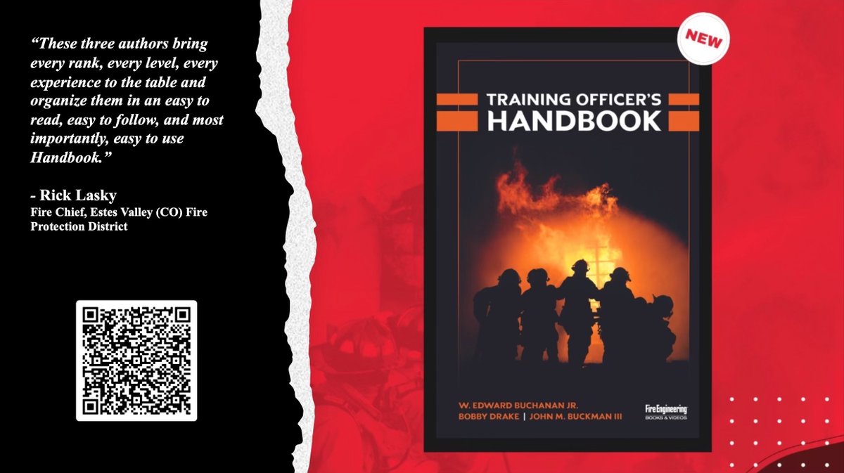Honored to have @chieflasky write the Foreword in the Training Officer's Handbook! Check it out! @fireengineering @FireInstructors #firetraining #fireinstructor