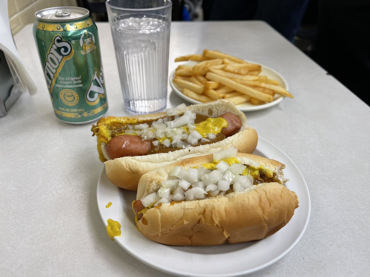 If you’re in #Detroit for the #NFLDraft don’t leave before going to Lafayette Coney Island. A Motor City classic!