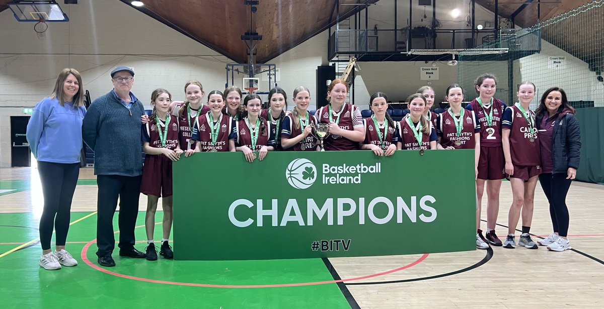 bippsbasketball's tweet photo. PPSC First Year (Minor) C Girls 
Wnr: Presentation Athenry, Galway 
Rup: St Brogan’s Bandon, Cork.
⁦@BballIrl⁩ https://t.co/Yn34cBg6sn