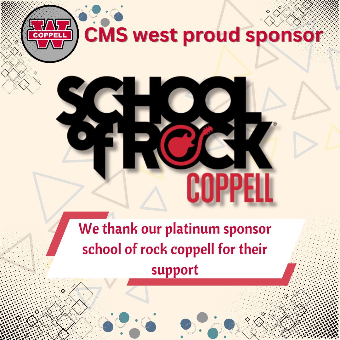 #schoolofrockcoppell #cmswestpto