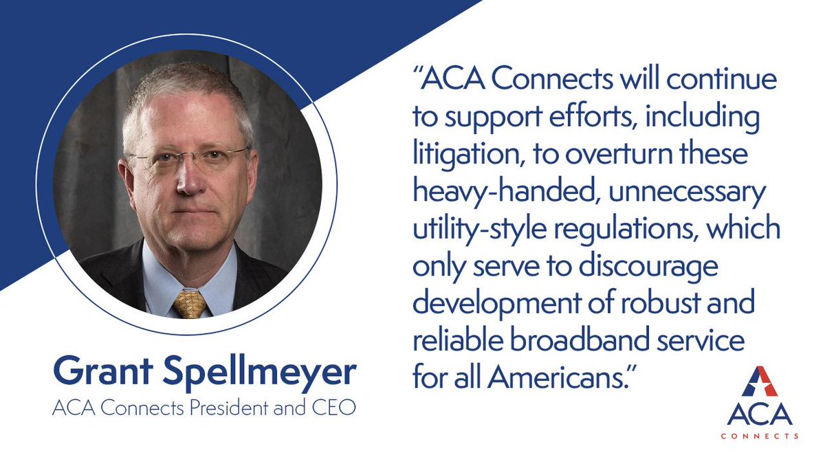 ACA Connects Statement on FCC’s Internet Takeover acaconnects.org/press-releases…