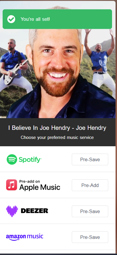 I'm so ready to believe in Joe Hendry all day every day. I already do it, but now I'll set it to music on loop morning, noon, and night. Monday is going to pop OFF! Might have to start listening to the radio again just to follow the progress of this banger. #IBelieveInJoeHendry