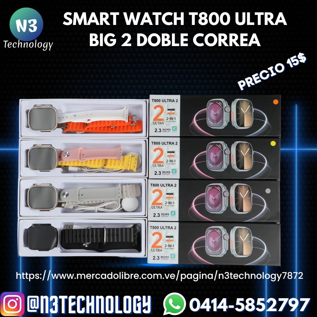 n3technologyLLC's tweet photo. Precio 15$
Envios Nacionales por MRW 

QUE INCLUYE LA CAJA:
1 T800 Ultra 2 Smartwatch
2 CORREAS
1 Cargador Inalámbrico
1 Manual de Usuario https://t.co/XdWm6RZ0Yu