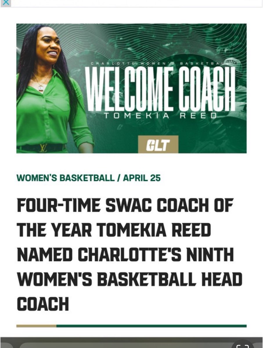S/O to former JSU Head Coach @CoachTReed on getting the new Head Coaching Job at Charlotte! Charlotte NC got a great one!! @MSPLAYSPORTS1 @bshields0244 @TelanteWebber @Shoemanj