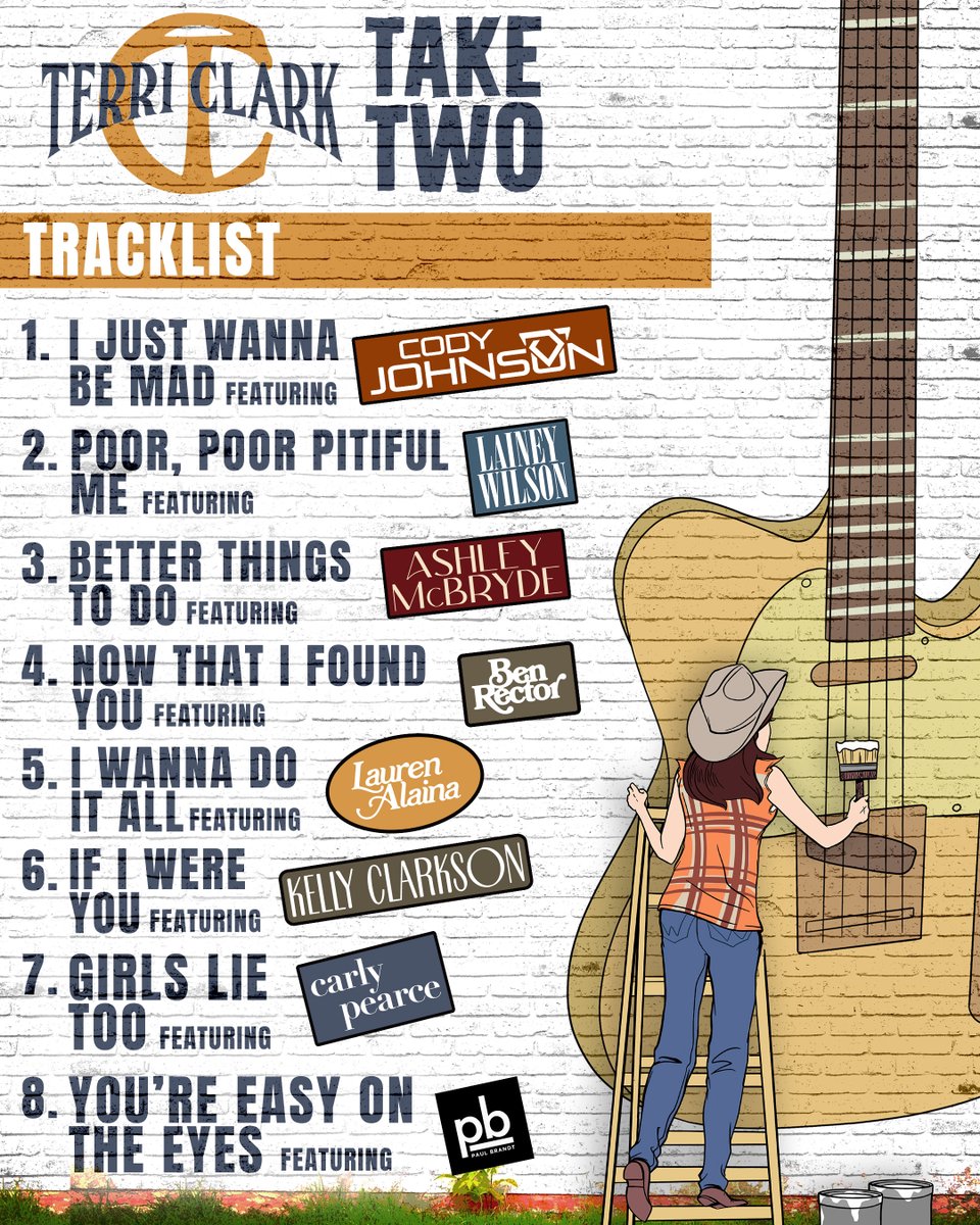 What 'Take Two' song should I release next? You're going to find out... TONIGHT! Pre-save/add: TerriClark.lnk.to/TakeTwo