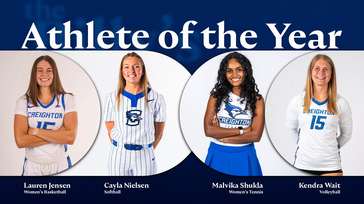 Women's Athlete of the Year @laurenjensen05 @CayNielsen Malvika Shukla @KendraWait15