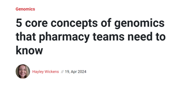 UKCPA Genomics Committee tweet media