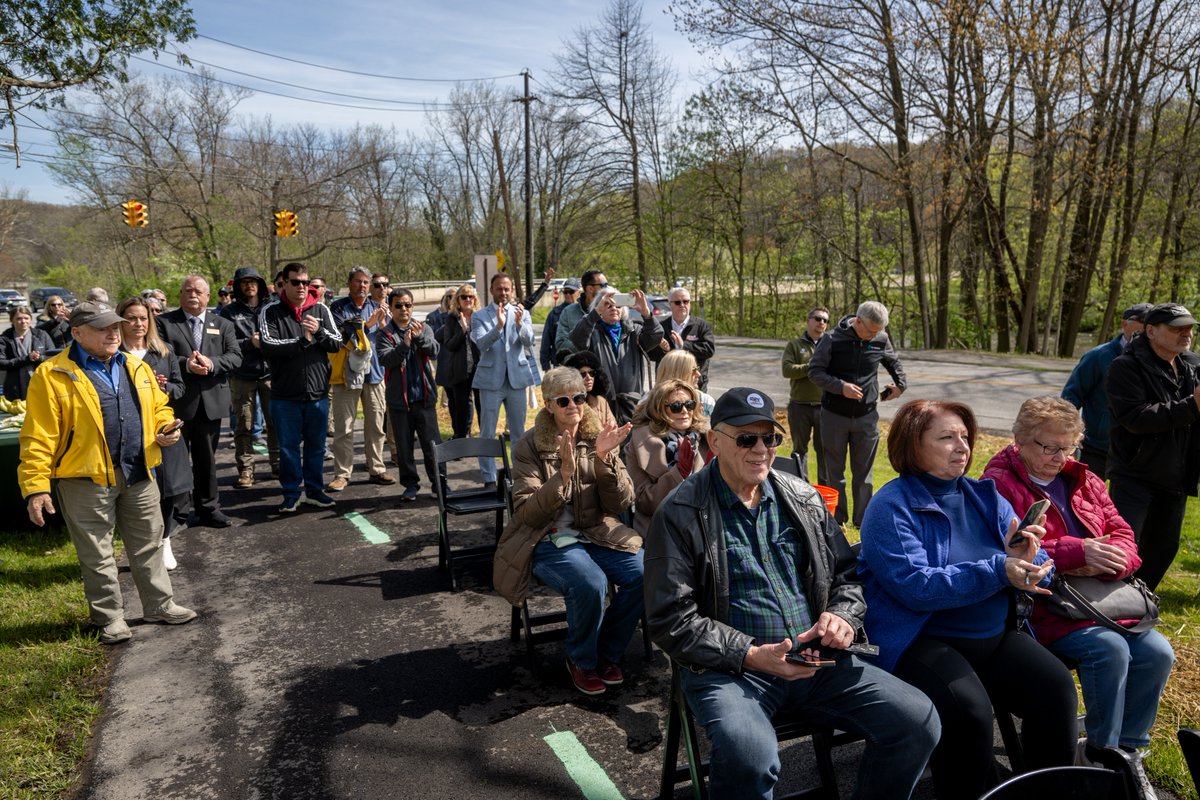 Today, we celebrated the Mastick Rd Connector Trail opening. This major investment and partnership with @clevemetroparks connects Fairview Park to the Rocky River Reservation, linking residents, a civic center, library, and schools. We hope to see you out there! #WeAreCuyahoga