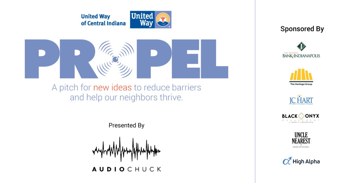 Thank you to our generous sponsors who are helping make Propel possible: ⭐️ @audiochuck ⭐️ The National Bank of Indianapolis ⭐️ @INHeritageGroup ⭐️ @homeisjchart ⭐️ Black Onyx Management ⭐️ @UncleNearest ⭐️ @highalpha WATCH LIVE: Tune in @ 6 p.m. ⤵️ bit.ly/4b00zBL