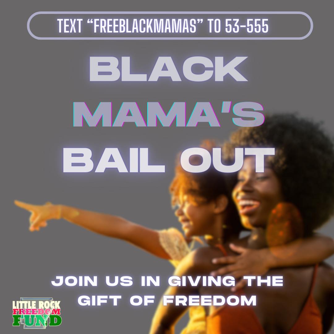 OsyrusBolly's tweet photo. We are excited to announce that this year Little Rock Freedom Fund has been selected to be a partner with @NationalBailOut to bring Black mamas home on #MothersDay 2024!
Text “FREEBLACKMAMAS” to 53-555
https://t.co/APgK9TyGng
💯
#FREEBLACKMAMAS #FreeHer #LRFF #EndCashBail ❤️🖤💚 https://t.co/kS1WXl8KAt
