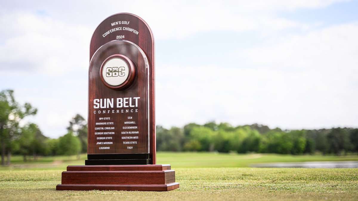 𝗨𝗣 𝗙𝗢𝗥 𝗚𝗥𝗔𝗕𝗦.

One match for the 🏆 at the 2024 #SunBeltMG Championship at @TheAnnandaleGC in Madison, Miss. Watch @AStateMGolf vs. @ULM_Golf live on ESPN+ at 2:30 p.m. ET/1:30 p.m. CT. ☀️⛳️

📊 » sunbelt.me/4dh2p3l
📺 » sunbelt.me/49Sy2gw