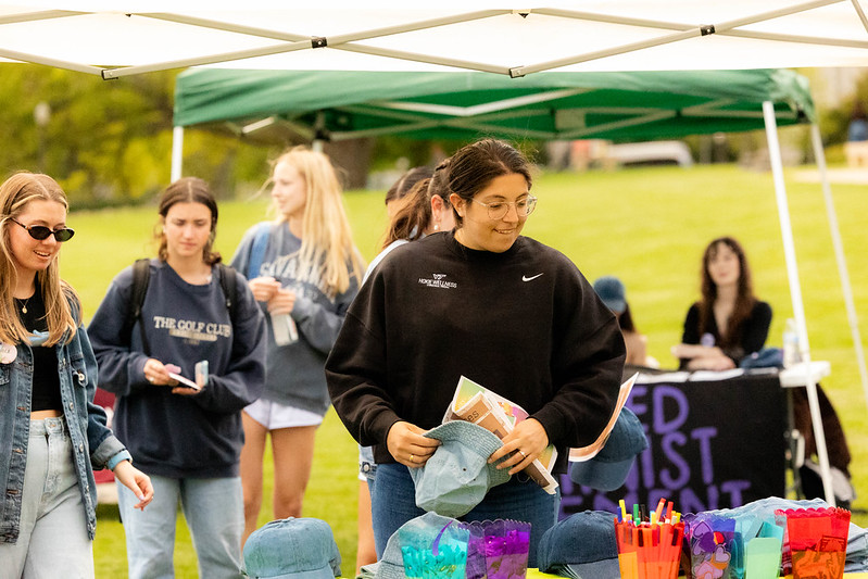 Yesterday was International Denim Day. 👖 The Hokie community wore jeans for a purpose to show support for survivors, take the #VTDenimDay pledge, & address misconceptions around sexual violence. Thank you to everyone who stopped by our tabling event!