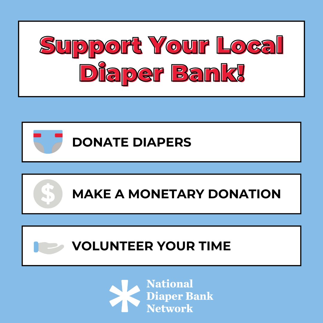 Volunteers are vital to our member basic needs banks across the country! This #NationalVolunteerWeek, we'd like to recognize their efforts and share some ways you can support your local diaper bank! ❤️ Find our member diaper bank nearest you: bit.ly/48tSzb9