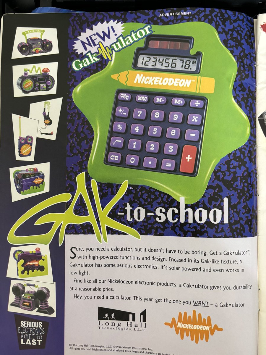 XxLindz_'s tweet photo. Cleaning my office out a bit and found this old issue of @Nickelodeon magazine. Check out those ads! October 1996.
#nickelodeonmagazine #nickmagazine #nickelodeon #nick #aaahhrealmonsters #vhs #gak https://t.co/IrRLBTAs2w
