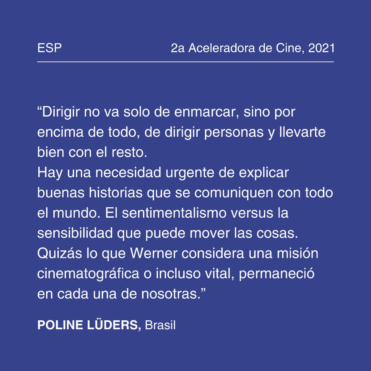 Knowing that part of this project continues with you over the years, reminds us that our mission was accomplished. Thanks Poline!

#wernerherzog #peterzeitlinger #cinema #documentary #cinematography #cinematographer #lapalma #volcano #canarias #film #filmaccelerator