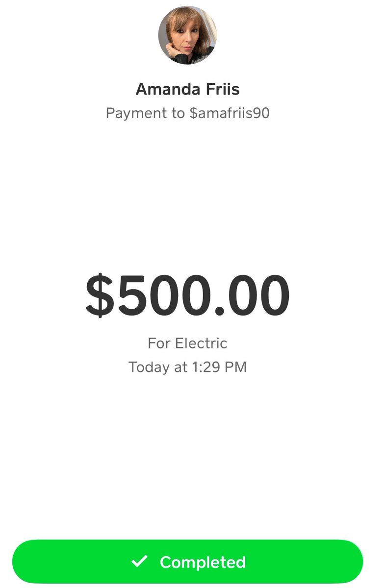 I just sent you a $500 Hand Up to keep your electric ON⚡️