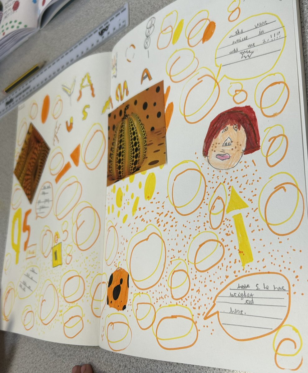 Some of the brilliant fact files of Yayoi Kusama by @Year3MissL @ourladys #research #yayoikusama #modernart #dots #colours