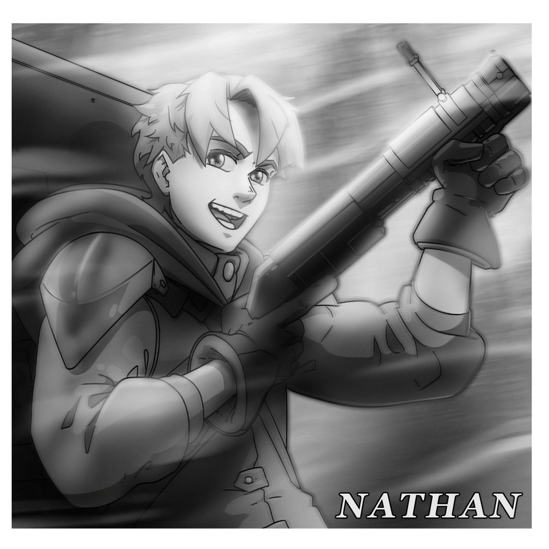 AFTMStudios's tweet photo. 5 days left until the date of release of Antumbra! 

Introducing Nathan, with his quick wits and multi-functional grenade launcher, he can reliably support the team in any situation.

Art by @3rnesTea, our storyboard artist for Antumbra!

#Antumbra https://t.co/rFdrOgoLF5