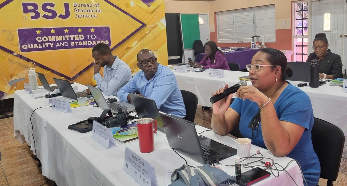 crosqcaricom's tweet image. National Accreditation Focal Points, now in training in Jamaica, are going through the clauses in the standards associated with #conformities and #nonconformities in assessing companies for #accreditation. 

#qualityatwork #11thEDF #EPA #TBTProgramme #BSJ #Jamaica #NAFP