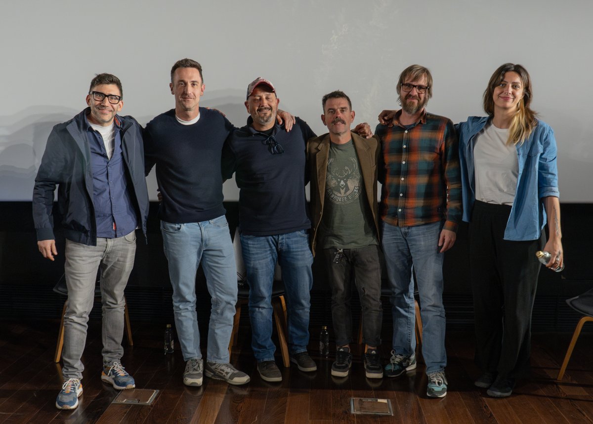 Jorge Adrados, Oriol Tarragó y Marc Orts, ganadores del Goya a Mejor Sonido por La sociedad de la nieve, protagonizaron una nueva sesión del ciclo ‘Los oficios del cine’ #enlaAcademia academiadecine.com/2024/04/25/los…