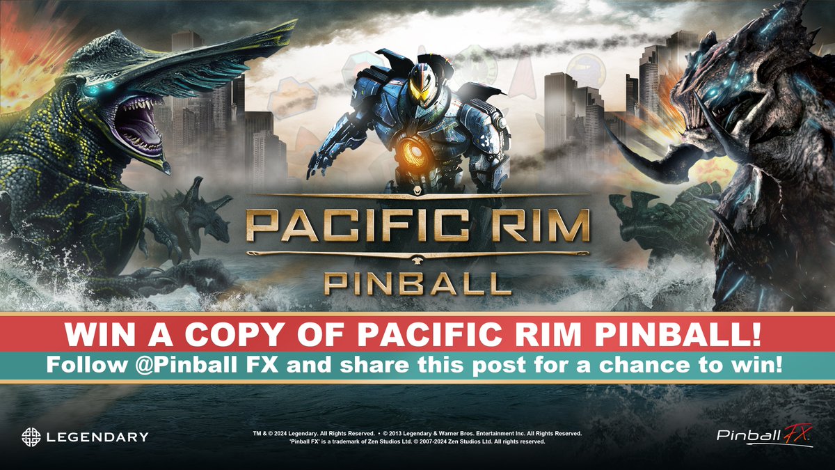 Be among the first players to play Pacific Rim Pinball on May 16! Like and repost this tweet to win one out of ten Pinball FX codes on the platform of your choice. #sweepstakes #pinball T&C: zenstudios.com/promotional_te…