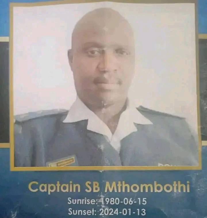 [WANTED]A warrant of arrest has been issued for Blessing Fakude who is wanted in connection with the murder of a police officer in January 2024. At the time of his death, Captain Mthombothi was robbed off his service pistol. Call 082 304 0052 to report Fakude’s whereabouts