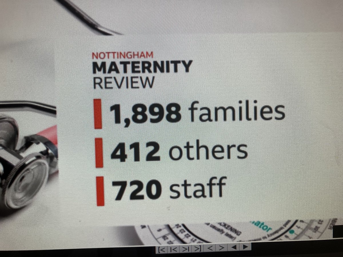 Big latest numbers - each real impacted families part of the biggest review into maternity failings in NHS history. The central focus Nottingham cases from. 2012 to now. ⁦@DOckendenLtd⁩ the final report due 09/2025 revealing how much harm was avoidable.