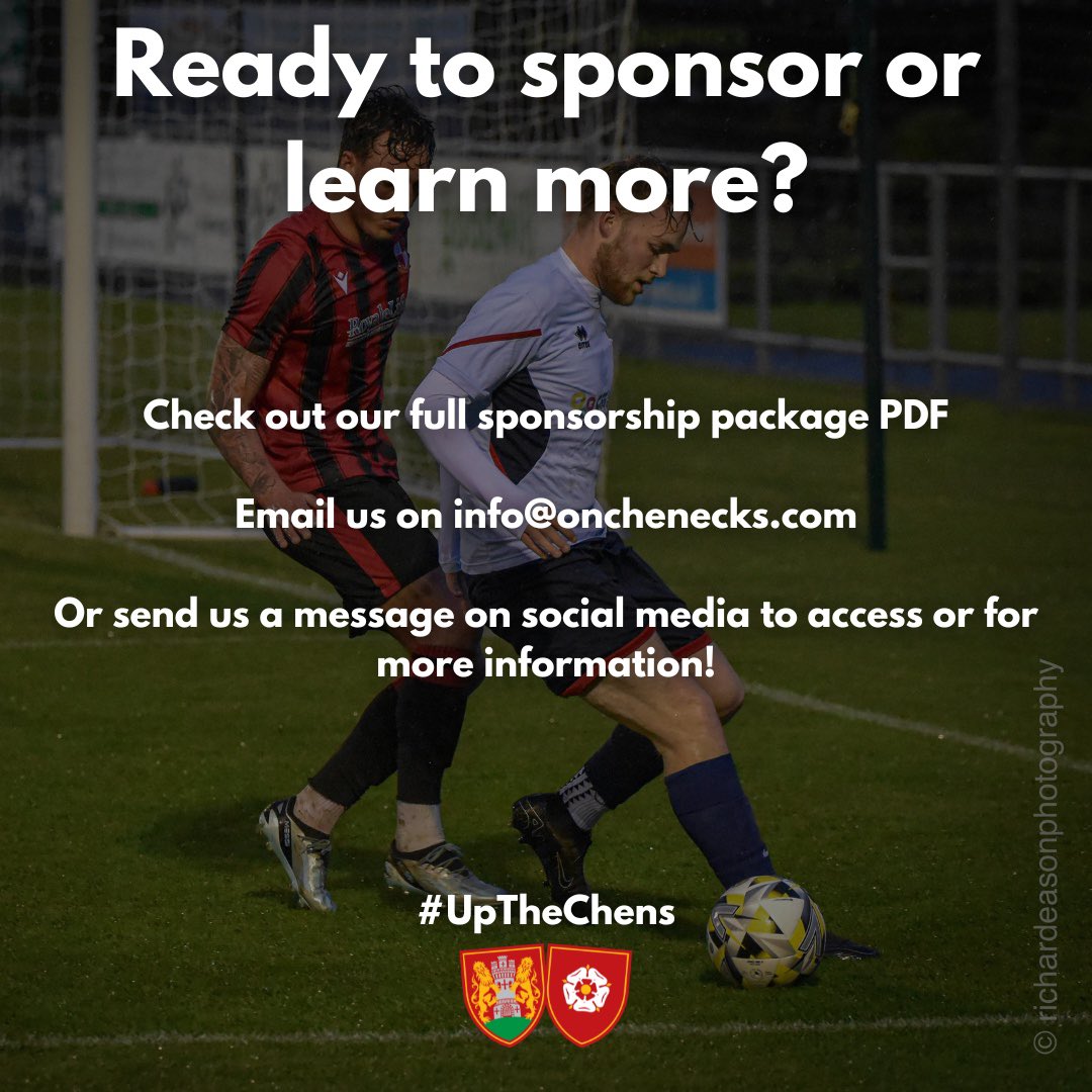 Want to be part of our exciting journey? 🔥⚽️🏆 We are on the lookout for sponsors ahead of next season as we progress into Step 5 football! Be part of our family and support a community club in the heart of #Northampton 👟 Message us for more info! #UpTheChens