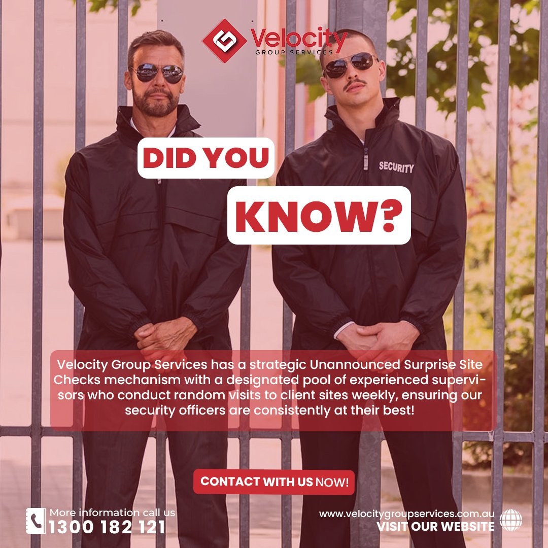 Did you know?

#VelocityGroupservices #SecurityFirst #SecureYourWorld #ProtectionMatters #TrustedSecurity #StaySafeWithVelocity #PeaceOfMindGuaranteed