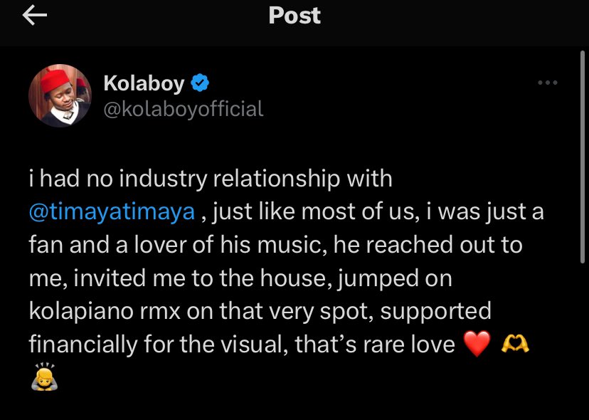 God bless @timayatimaya this is what support and love means 👏👏