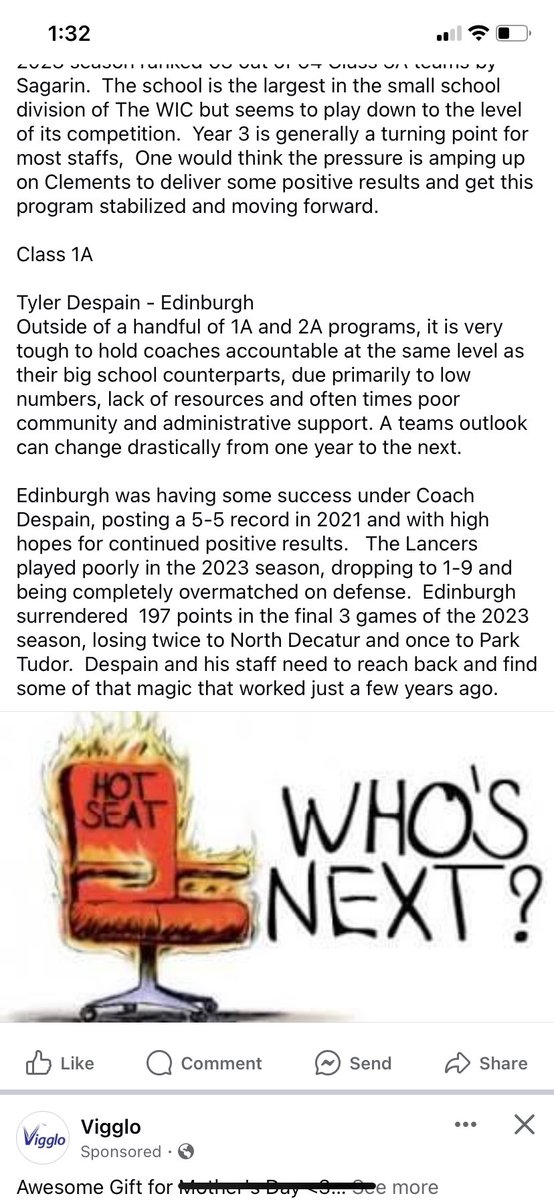 CoachDespain's tweet photo. @CoachBettag Hey I made the list too 😂 https://t.co/dFqlv5N9qp