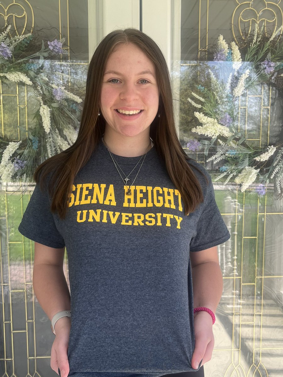 I’m super excited and thankful to announce my commitment to continue my athletic and academic career at Siena Heights University! I want to thank my coaches, teammates, friends, and family for helping me get to this point and always supporting me!#gosaints 💛💙