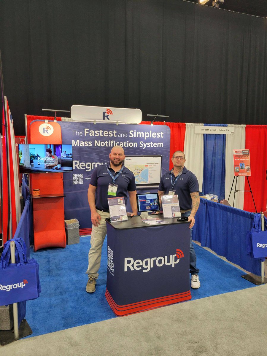 🚨 Are you at the New Jersey Emergency Preparedness Conference right now? Make sure to swing by booth #817 and say hi to the Regroup team! Don't miss out on this opportunity to learn from the best mass notification system. #NJEPA #Regroup