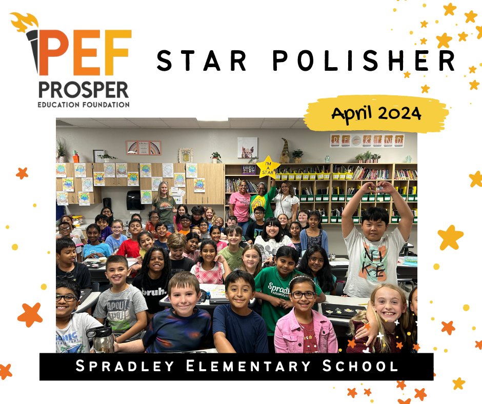Ms. Harmon, you always go the extra mile for your students. Thank you for putting so much passion and energy into your teaching. We are excited to celebrate you as the April Star Polisher for Spradley Elementary!🌟 #starpolisher #amazingteachers