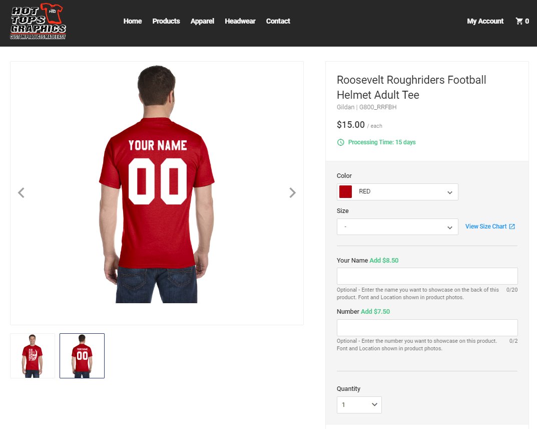 Topsgraphics's tweet image. Some very EXCITING NEWS for our fellow Roosevelt Roughriders! We have gone through and revamped our Roosevelt Gear Store and have made it even better than before! 📷
You now have the option to customize, yes you read that right....CUSTOMIZE!!! 
hottopsgraphics.com