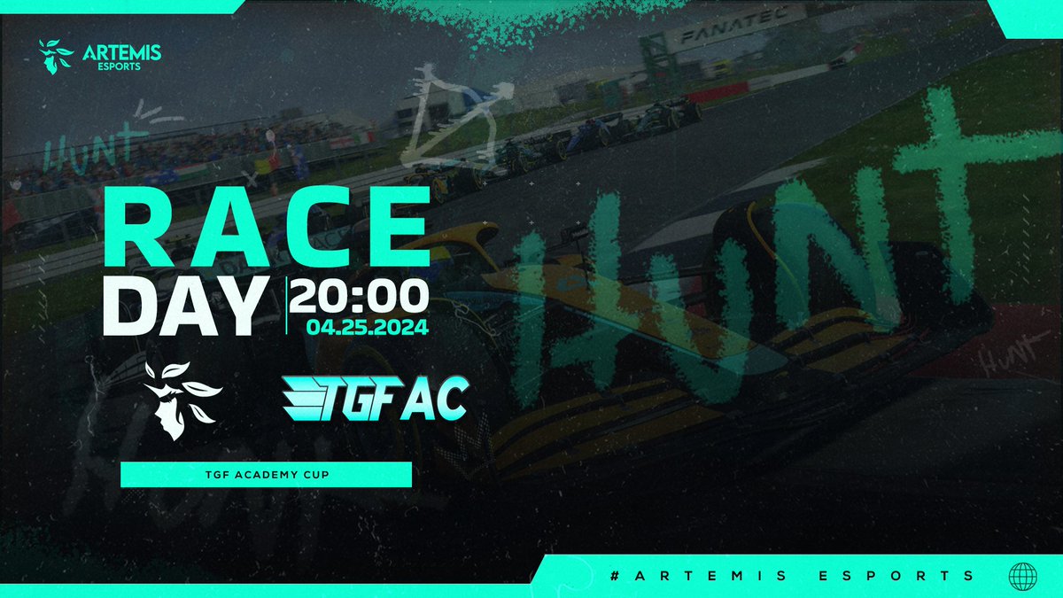 [#ARTEMISF1] 

Raceday for the F1 side at the TGF Academy Cup around Sau Paulo! We're #OnTheHunt for a comeback for the final round of the season! 🏹 

🌐: Sau Paulo, Interlagos  
🕗: 8:00PM GMT
🎙️: @TGF_F1