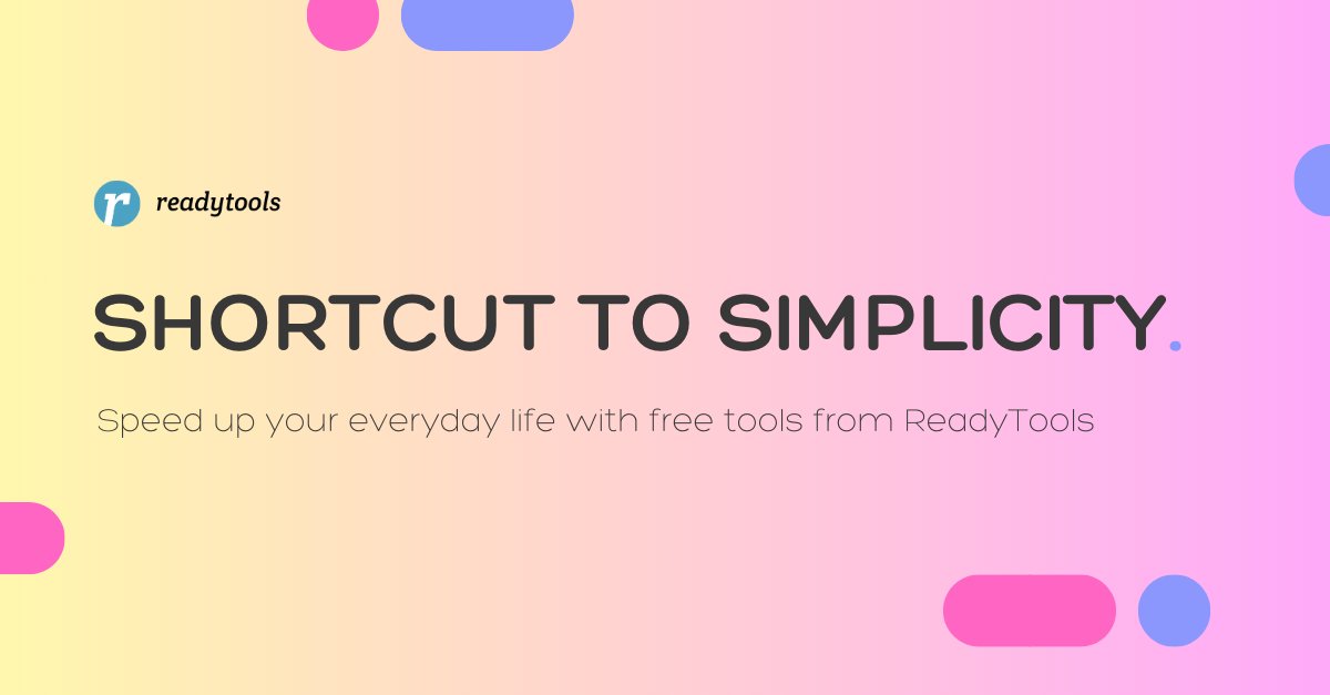 Looking for practical tools to simplify your life? Look no further than ReadyTools! 😃🛠️ Our user-friendly and dependable tools are designed to make your life easier. 💪 #ReadyTools #PracticalTools #SimplifyYourLife 🙌