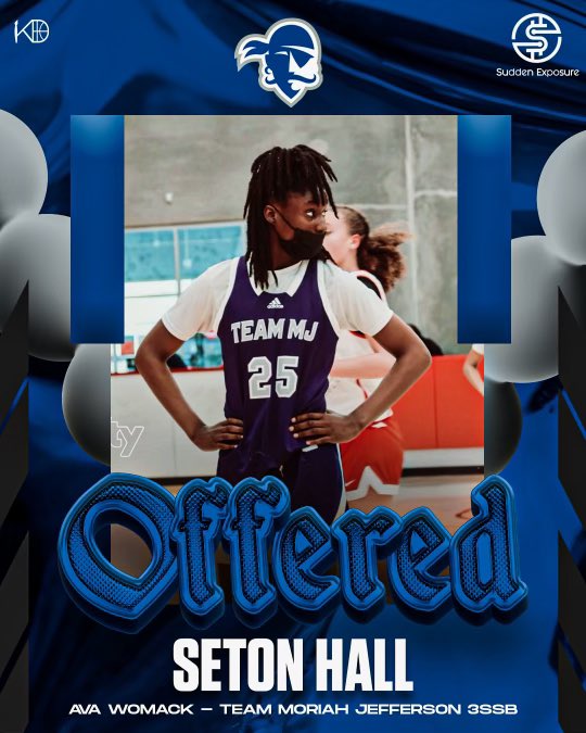 2027 5’11 G Ava Womack 

Offered: Seton Hall ‼️

Ava is the first player to receive an offer from the Sudden Exposure: “New Era Showcase” back on April 14th 

#SuddenExposure