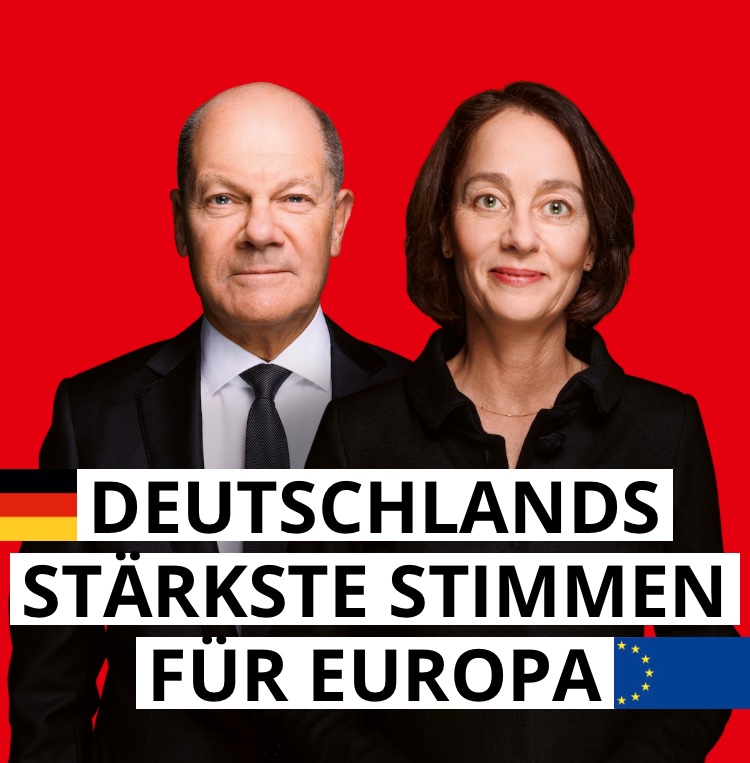 Schwarz Rot Gold sind die Farben der Demokratie und nicht von Putins Helfern in der AfD. Ich bin froh, dass Deutschlands und Europas Farben die Kampagne der SPD für die Europawahl bestimmen werden.