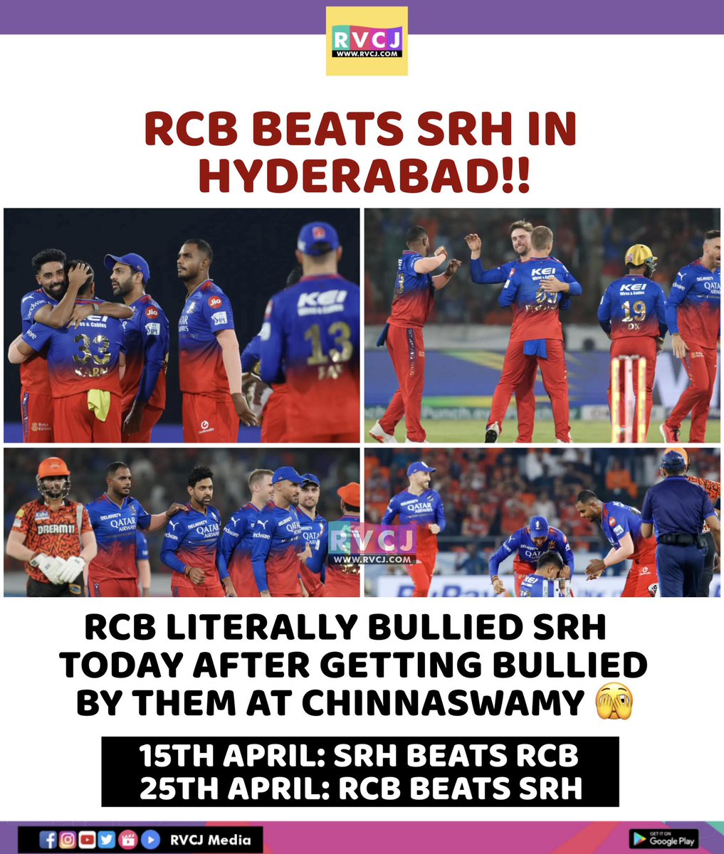 RCB Beats SRH In Hyderabad 💥💥
