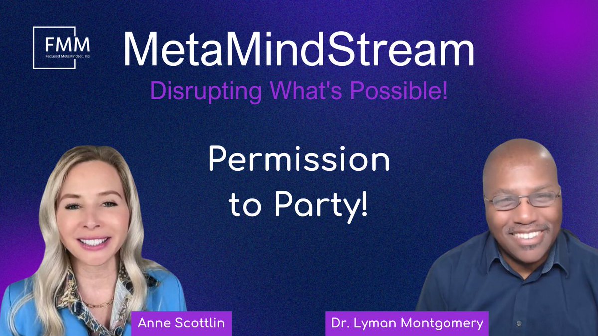 Check out the latest episode of MetaMindStream - Permission to Party‼️🥳 🔗youtube.com/watch?v=2eZYAy… #BusinessInsights #BusinessGrowth #mindset #BusinessStrategy #Entrepreneurship #Entrepreneur