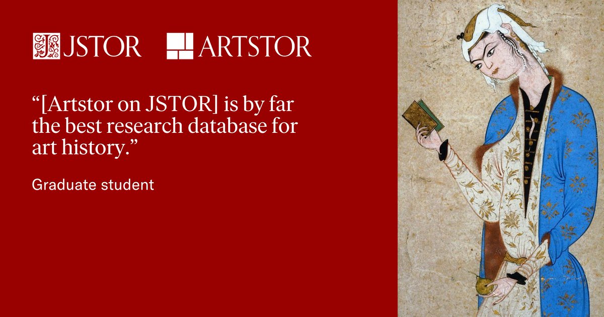 Bringing clarity to complexity. Artstor's website retires on August 1, 2024. Explore Artstor's image collections + JSTOR's insightful articles to discover connections. Begin your journey of discovery: bit.ly/3I5X1Rx Image: Iranian. Girl Reading. c. 1570. @mfaboston.