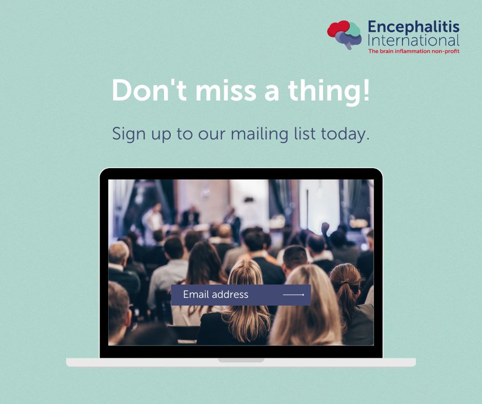 Join our mailing list and stay up to date with all things @encephalitis. Be the first to hear about the latest #encephalitis related news, campaigns, appeals, events and research. encephalitis.info/keep-in-touch/…