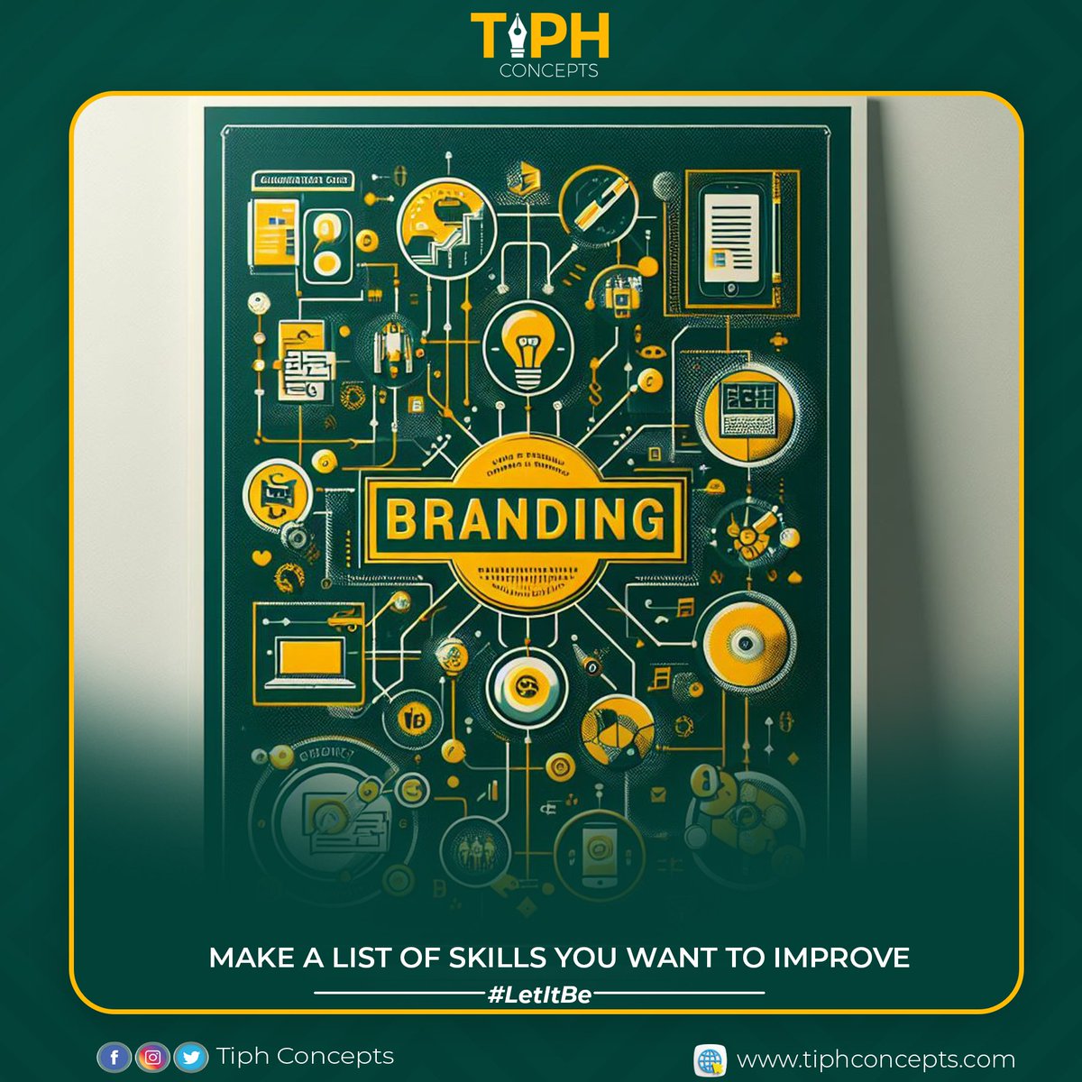 Make a list of skills you want to improve
Once you have an idea of the current graphic design skills that you already have, it can be helpful to create a list of the skills you want to improve.  #graphics #brighton #greenwood #tiphconcepts