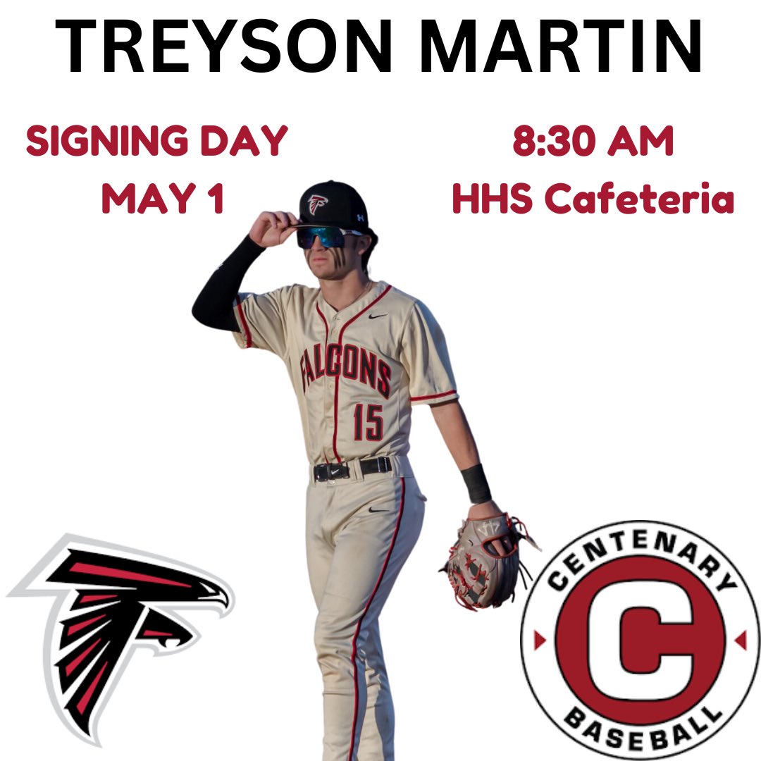 Huffman Baseball (@falconshuffman) on Twitter photo We will have a signing day for <a href="/QUANAHMARTINIV/">Treyson</a> next Wednesday, May 1, 8:30 AM, HHS Cafeteria! We will have a signing day for <a href="/QUANAHMARTINIV/">Treyson</a> next Wednesday, May 1, 8:30 AM, HHS Cafeteria!