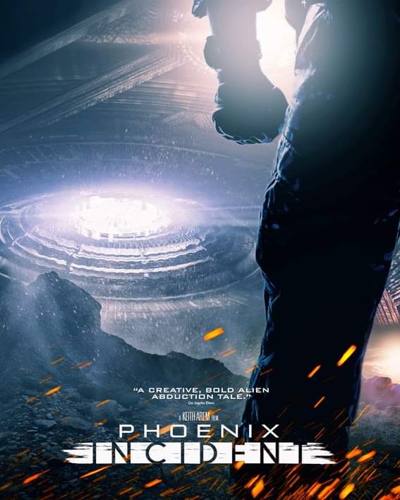 HHFilmExpo's tweet photo. Embark on a thrilling adventure with "Phoenix Incident" at the Horror Haven Film Expo. 

Prepare for an extraterrestrial encounter like no other.https://t.co/CwW3hyYbJX https://t.co/ZYgficabTO